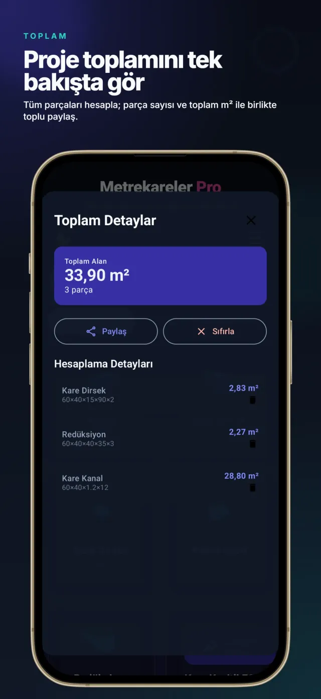 Metrekareler: Kanal Hesaplama ekran görüntüsü 2