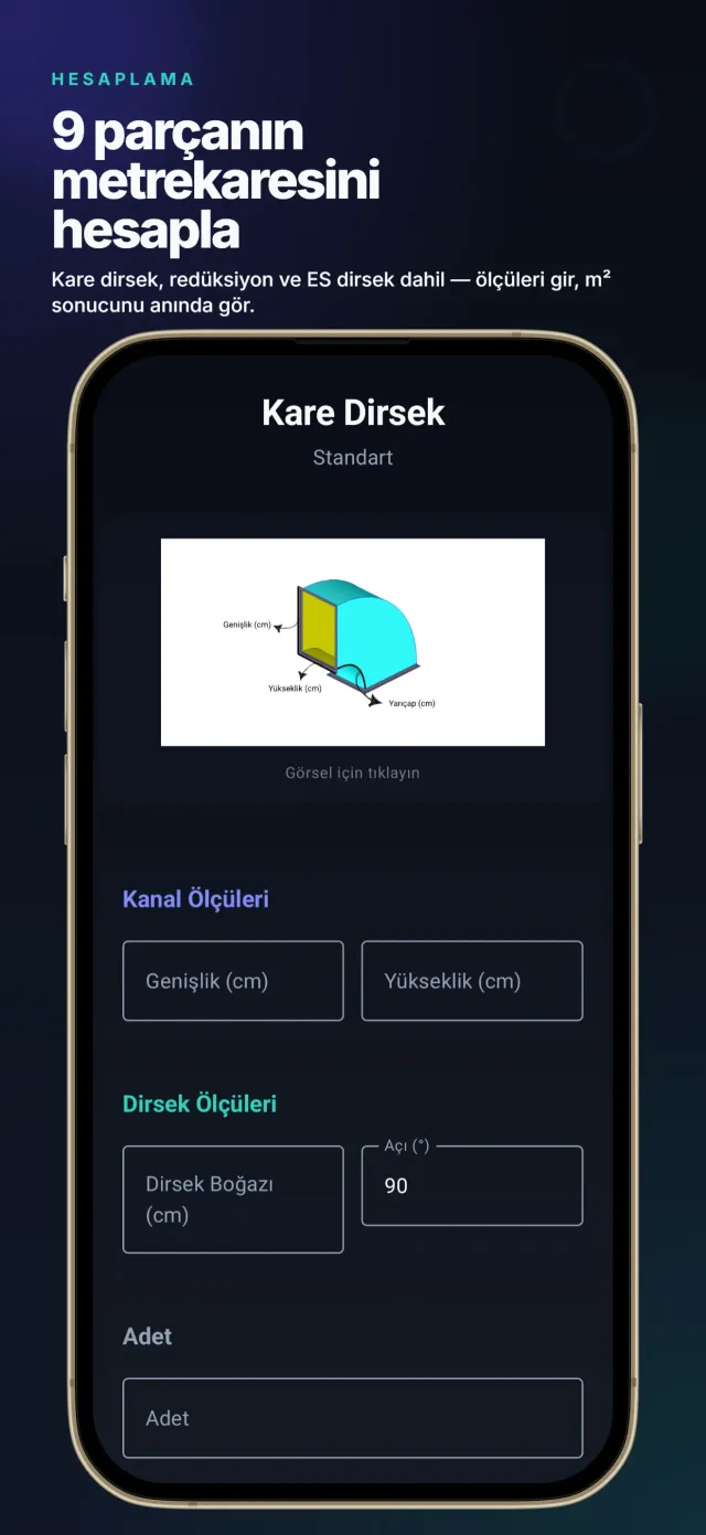 Metrekareler: Kanal Hesaplama ekran görüntüsü 5